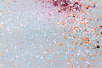 Image showing Color glitter - macro photo