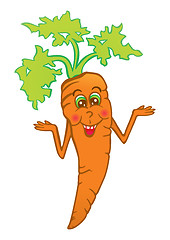 Image showing Smiling carrot