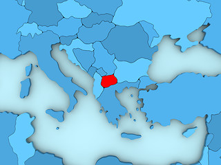 Image showing Macedonia on 3D map