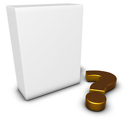 Image showing question mark and box