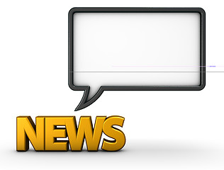 Image showing news speech bubble