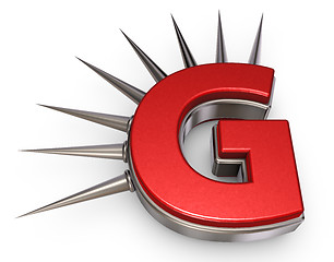 Image showing prickles letter g