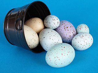 Image showing Speckled Eggs Spill