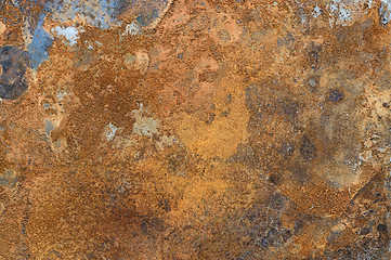 Image showing Rusted metal background