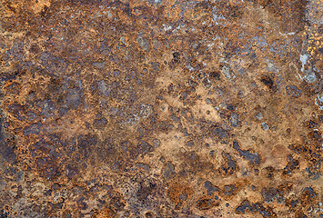 Image showing Rusted metal background