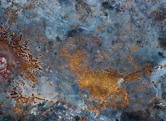 Image showing Rusted metal background