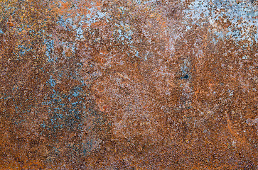 Image showing Rusted metal background