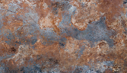 Image showing Rusted metal background