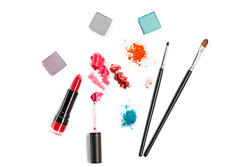 Image showing Cosmetics on a white background.