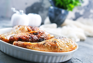 Image showing baked chicken legs 