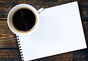 Image showing coffee and note