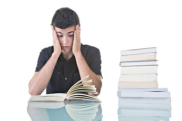 Image showing Stressed Student