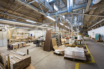 Image showing woodworking factory workshop