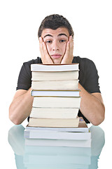 Image showing Stressed Student