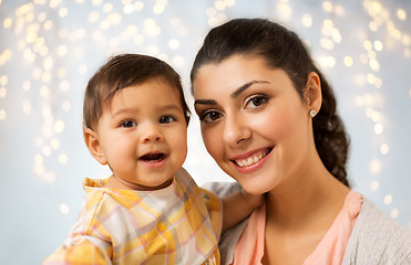 Image showing portrait of happy mother with baby daughter