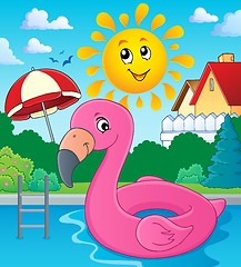 Image showing Flamingo float theme image 3