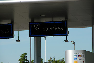 Image showing Auto Pass / Electronic Sign