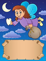 Image showing Small parchment and tooth fairy