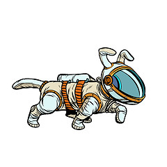 Image showing pet dog astronaut
