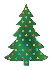 Image showing Green Christmas tree