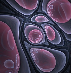 Image showing Surreal fractal with rounded shapes