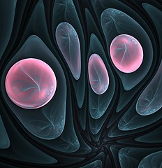 Image showing Surreal fractal with rounded shapes