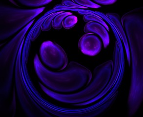 Image showing Rounded abstract fractal