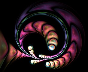 Image showing Plasmatic abstract fractal