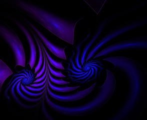 Image showing Spiral abstract fractal