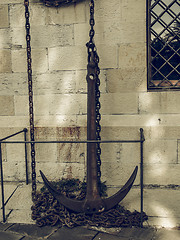 Image showing Vintage looking Anchor