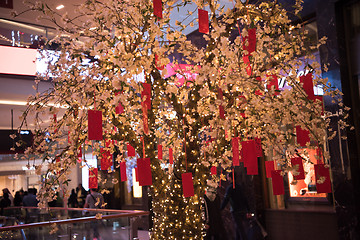 Image showing traditional Japanese wishing tree