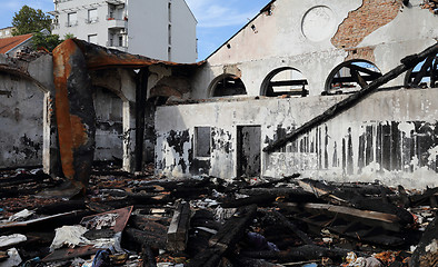 Image showing Burned Sweatshop Damage