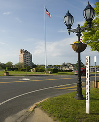 Image showing editorial Montauk, New York village green