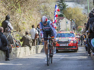 Image showing The Cyclist Adam Hansen - Paris-Nice 2016 