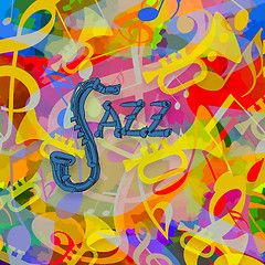 Image showing Jazz music background