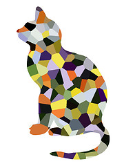 Image showing Abstract cat illustration