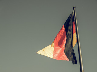 Image showing Vintage looking German flag