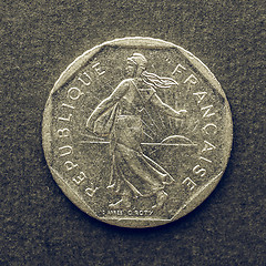 Image showing Vintage Euro coin