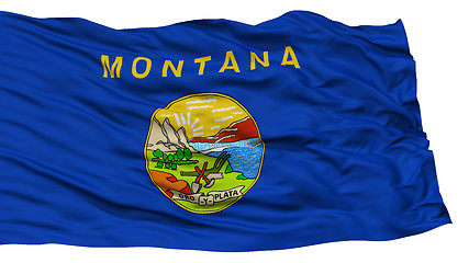 Image showing Isolated Montana Flag, USA state