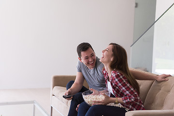 Image showing young handsome couple enjoying free time