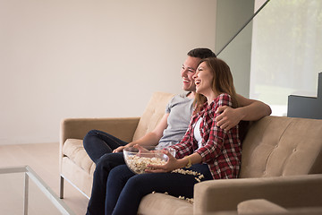 Image showing young handsome couple enjoying free time