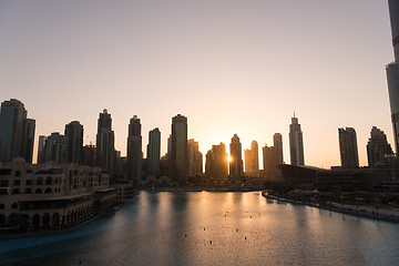 Image showing musical fountain in Dubai