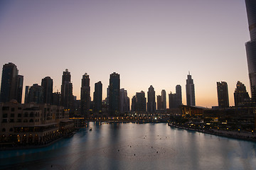 Image showing musical fountain in Dubai