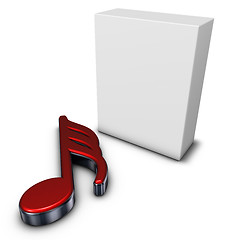 Image showing music note and box