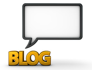 Image showing blog speech bubble