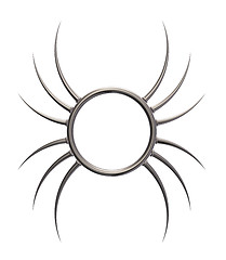 Image showing metal ring with prickles