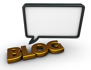 Image showing blog speech bubble