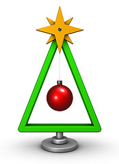 Image showing abstract christmas tree