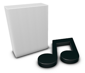 Image showing music note and box