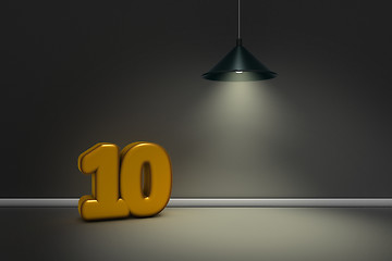 Image showing number ten